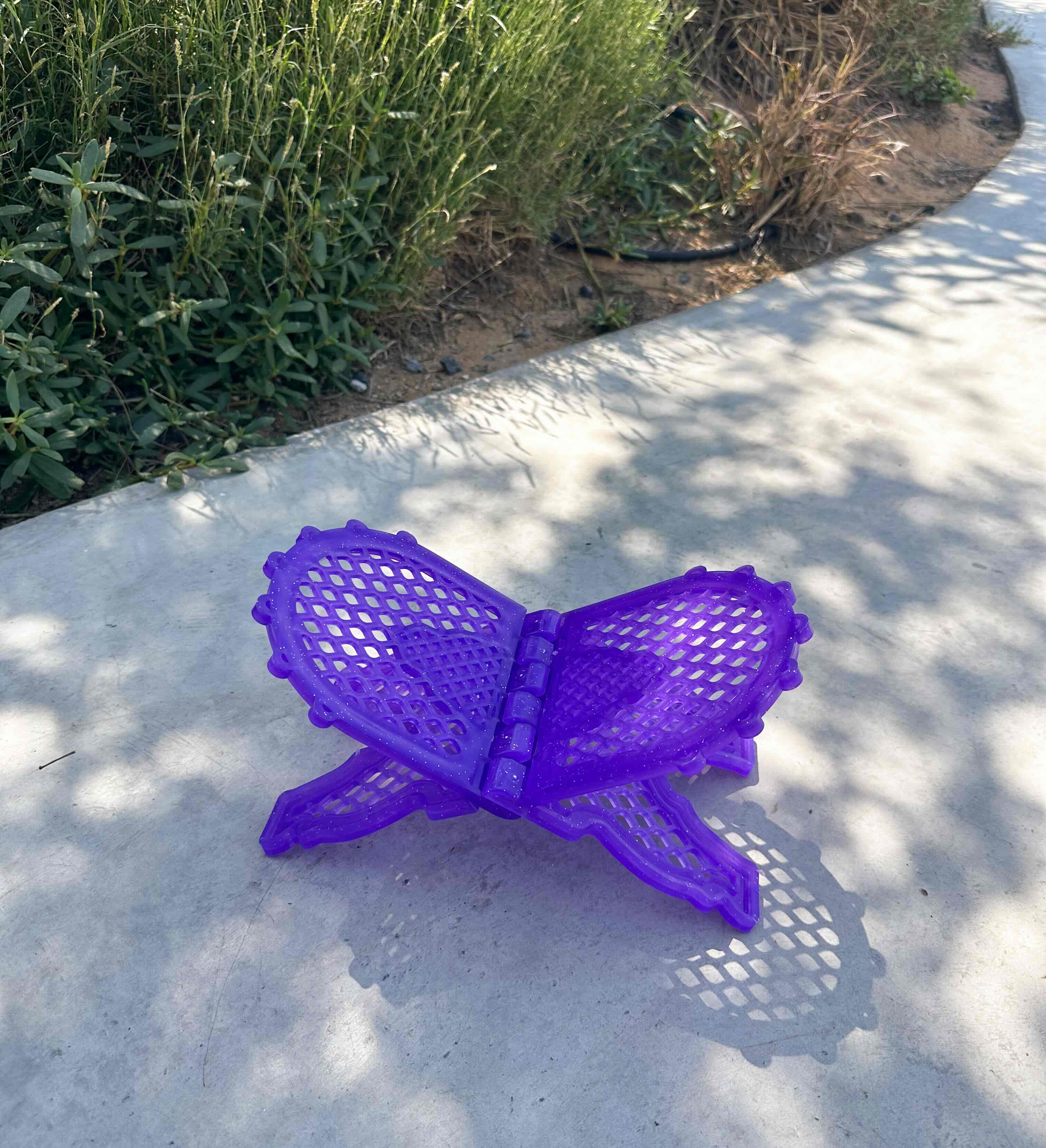 Purple Quran stand for kids